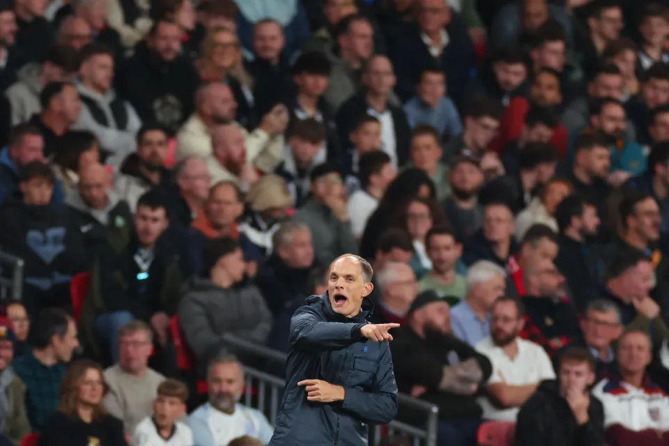المدير الفني لمنتخب إنجلترا توماس توخيل خلال المباراة الودية الدولية بين إنجلترا وويلز على ملعب ويمبلي.
