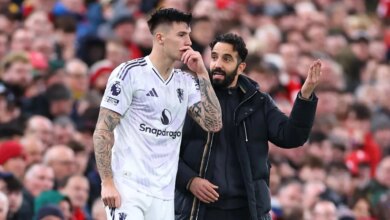 يعترف روبن أموريم بأن مهاجم مانشستر يونايتد بنيامين سيسكو الذي تبلغ قيمته 74 مليون جنيه إسترليني "يكافح" بعد أن قال غاري نيفيل إنه "على بعد أميال منه"
ستاديوم بوست