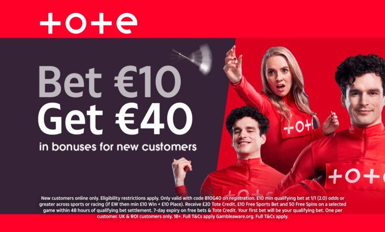 احصل على 40 جنيهًا إسترلينيًا من الرهانات والمكافآت المجانية عندما تراهن بمبلغ 10 جنيهات إسترلينية على كرة القدم مع Tote
ستاديوم بوست