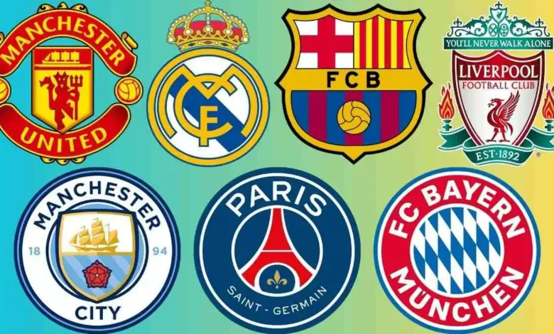 اشهر الاندية عالميا