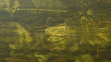 مشجعو بوروسيا دورتموند يحتجون على المباريات في الخارج مع لافتة مليئة بالألفاظ النابية في الدوري الأسباني