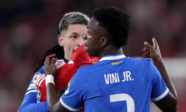 كسر الفوضى بعد أن زعم ​​فينيسيوس جونيور أنه تعرض لإساءة عنصرية من قبل منافس في دوري أبطال أوروبا