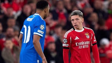 فينيسيوس جونيور: الاتحاد الأوروبي لكرة القدم سيمنع جيانلوكا بريستياني لاعب بنفيكا من المشاركة في مباراة ريال مدريد بعد إساءة مزعومة