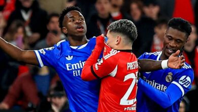 يزعم فينيسيوس جونيور، لاعب ريال مدريد، إساءة عنصرية من قبل جيانلوكا بريستياني، لاعب بنفيكا، ماذا حدث؟