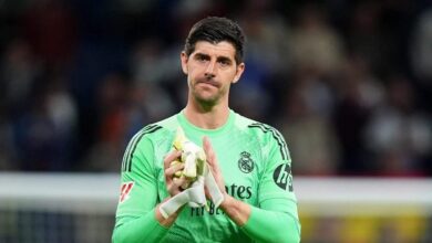 سيغيب تيبو كورتوا لاعب ريال مدريد عن الملاعب لمدة ستة أسابيع على الأقل بسبب إصابة في الفخذ