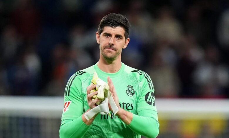 سيغيب تيبو كورتوا لاعب ريال مدريد عن الملاعب لمدة ستة أسابيع على الأقل بسبب إصابة في الفخذ