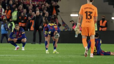 وخرج برشلونة من كأس ملك إسبانيا على يد أتلتيكو مدريد رغم فوزه بنتيجة 3-0 في مباراة الإياب