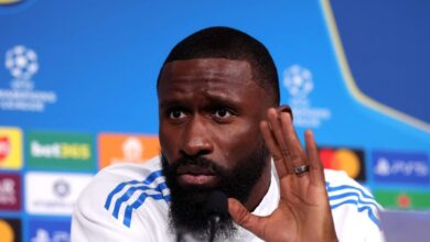 يتهم أنطونيو روديجر مدافع خيتافي بـ "المبالغة" في تحدي "الإيقاف لمدة 10 مباريات".